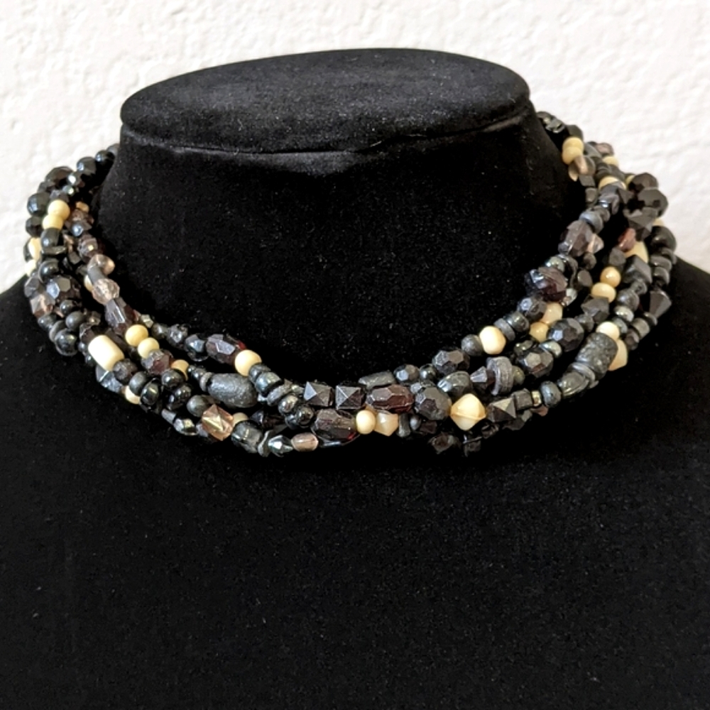 M. Haskell Multi-Strand Beaded Necklace, 14"